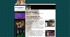 Desktop Screenshot of maniacmansioncovina.com